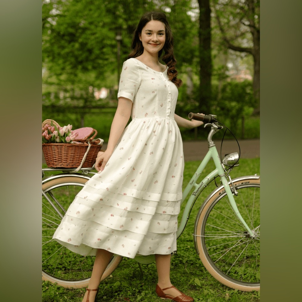 Son de Flor Erye Dress Pink Stripe